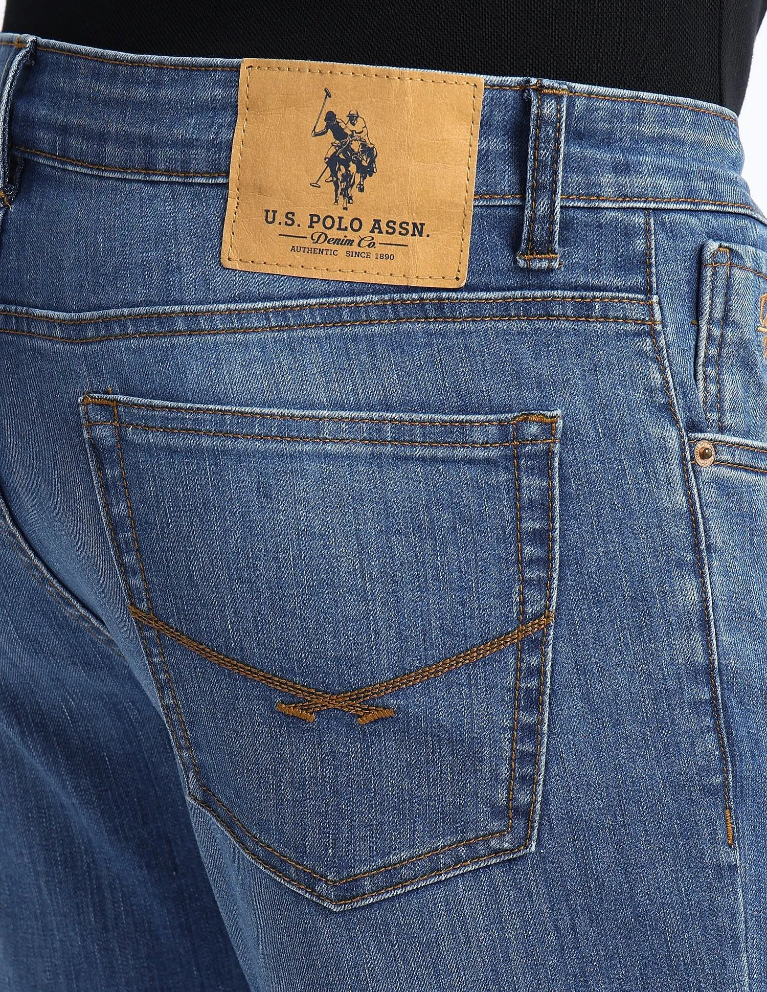 U.S. Polo Assn. Denim Co. Brandon Slim Fit Blue Jeans