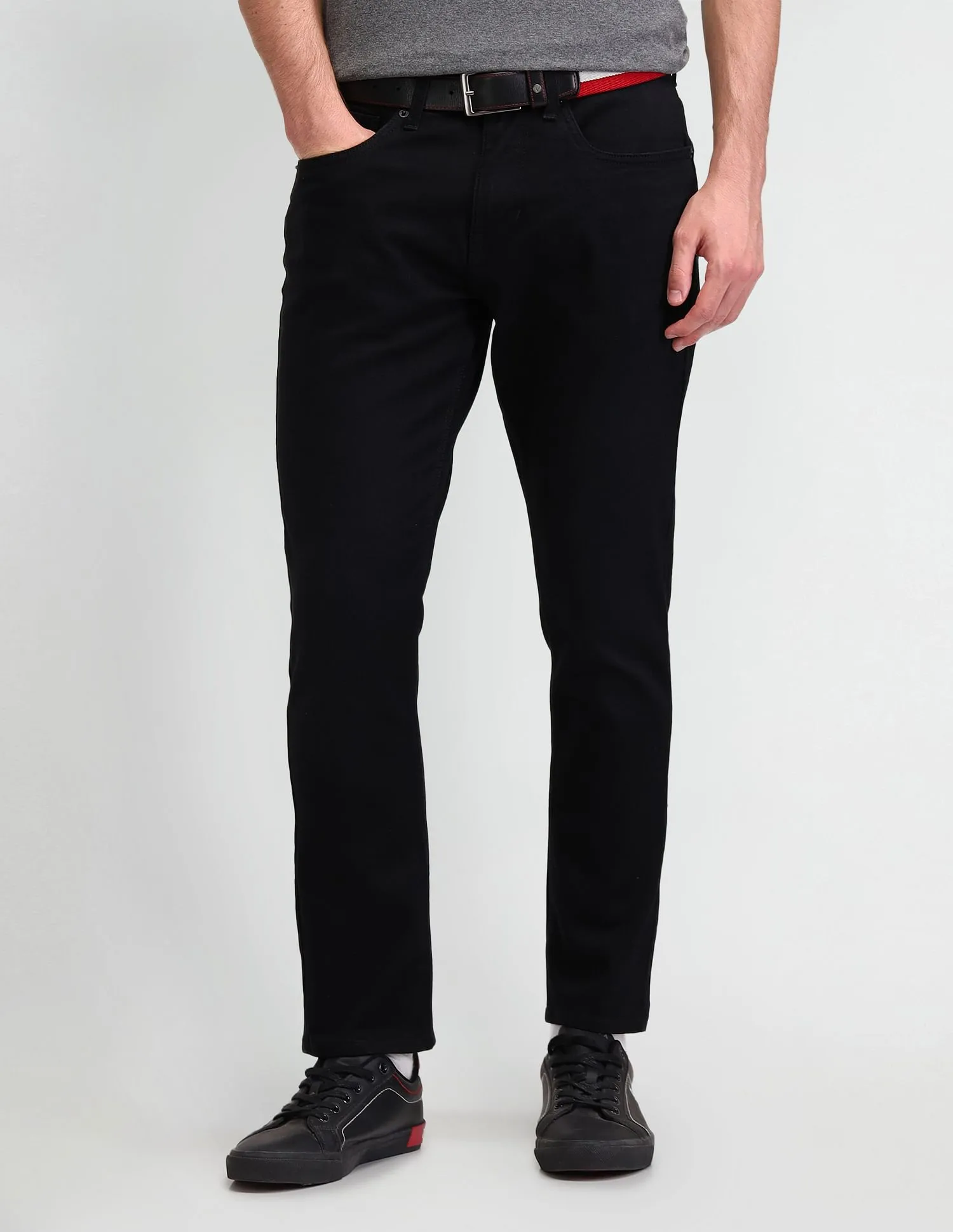 U.S. Polo Assn. Denim Co. Henry Tapered Cropped Fit Black Jeans