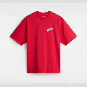 Vans DETTORI LOOSE FIT T-SHIRT (RACING RED/MARS) MEN RED