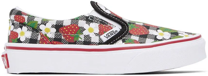 Vans Kids Multicolor Gingham Classic Slip-On Little Kids Sneakers