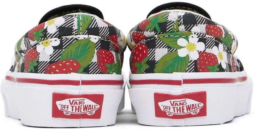 Vans Kids Multicolor Gingham Classic Slip-On Little Kids Sneakers