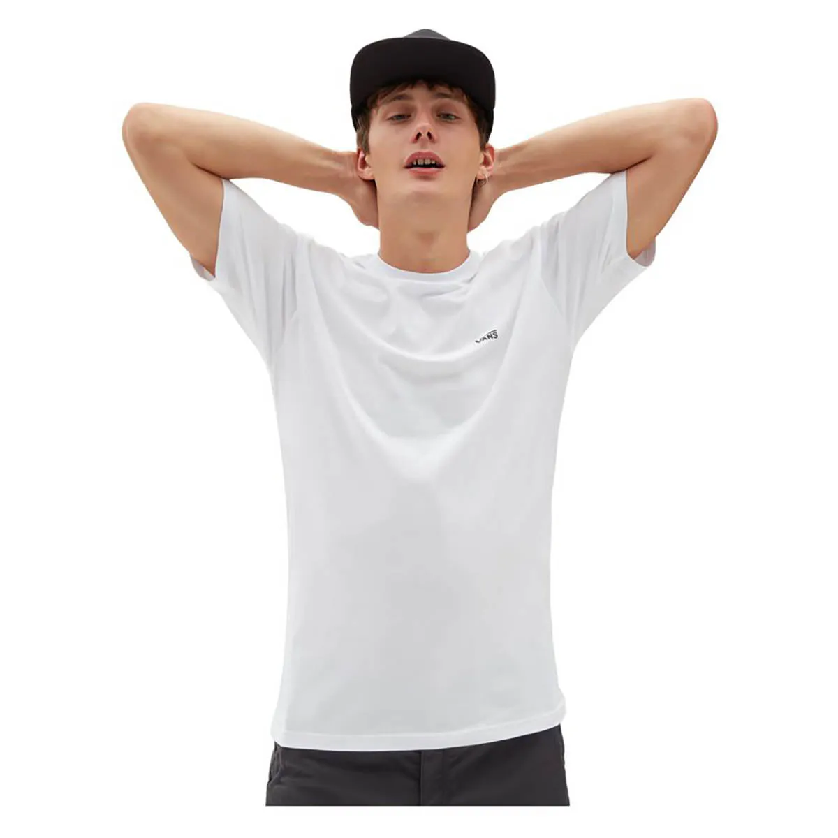 Vans Left Chest Logo Tee - White/Black