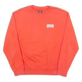 VANS Mens Sweatshirt Orange Crew Neck M