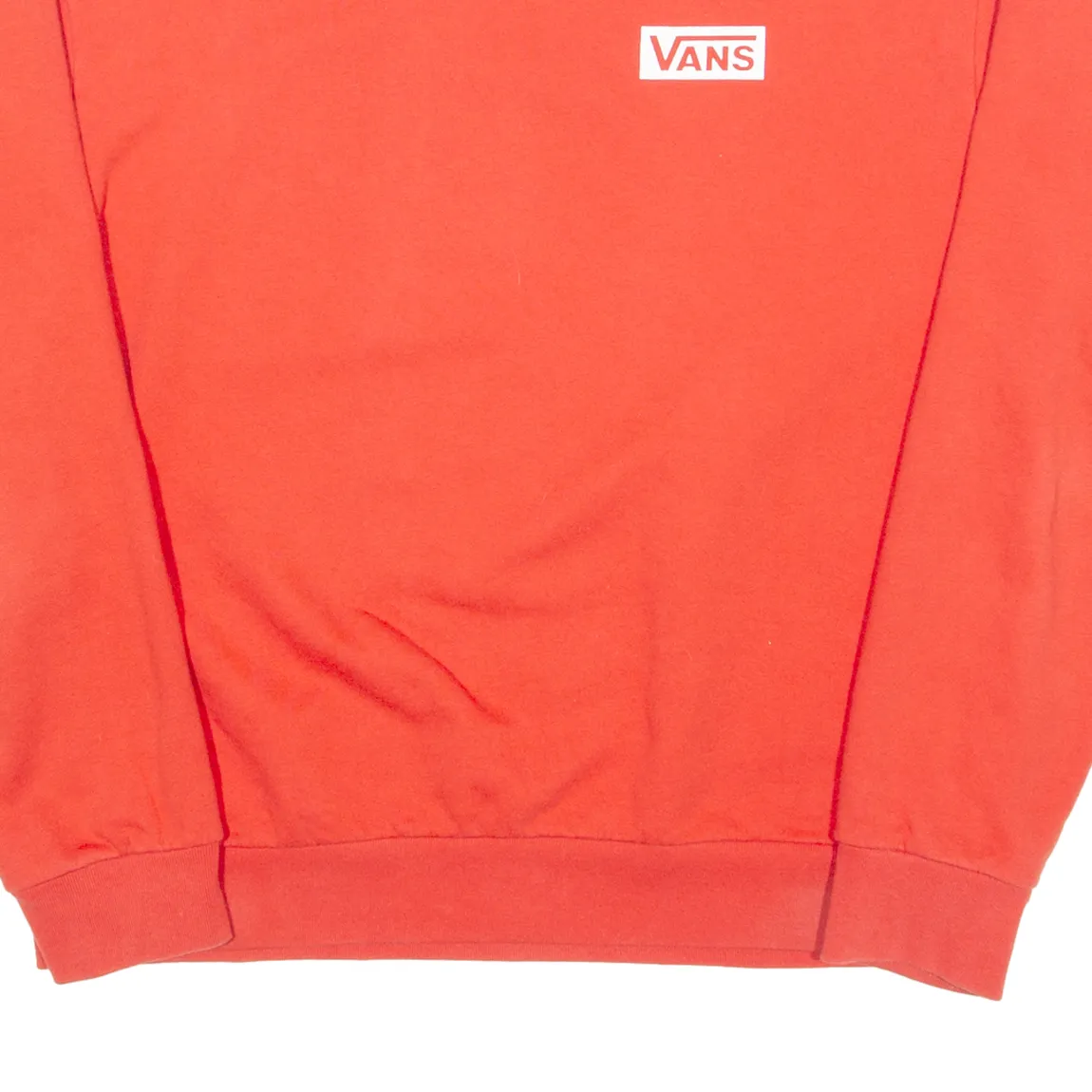 VANS Mens Sweatshirt Orange Crew Neck M