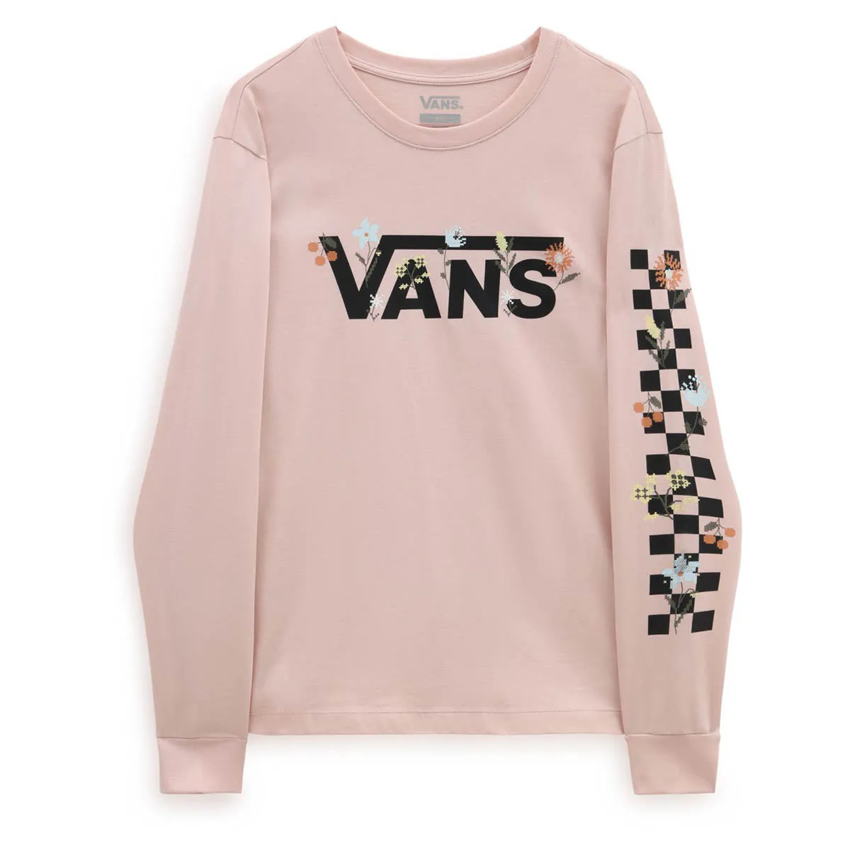 Vans Women's Wyld Tangles Micro Ditsy Long Sleeve Boyfriend T-Shirt