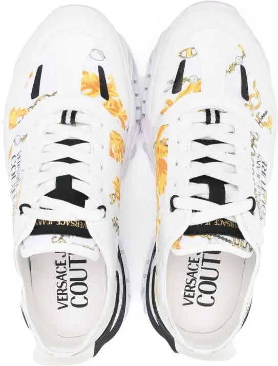 Versace Jeans Couture Baroccoflage-print low-top sneakers White