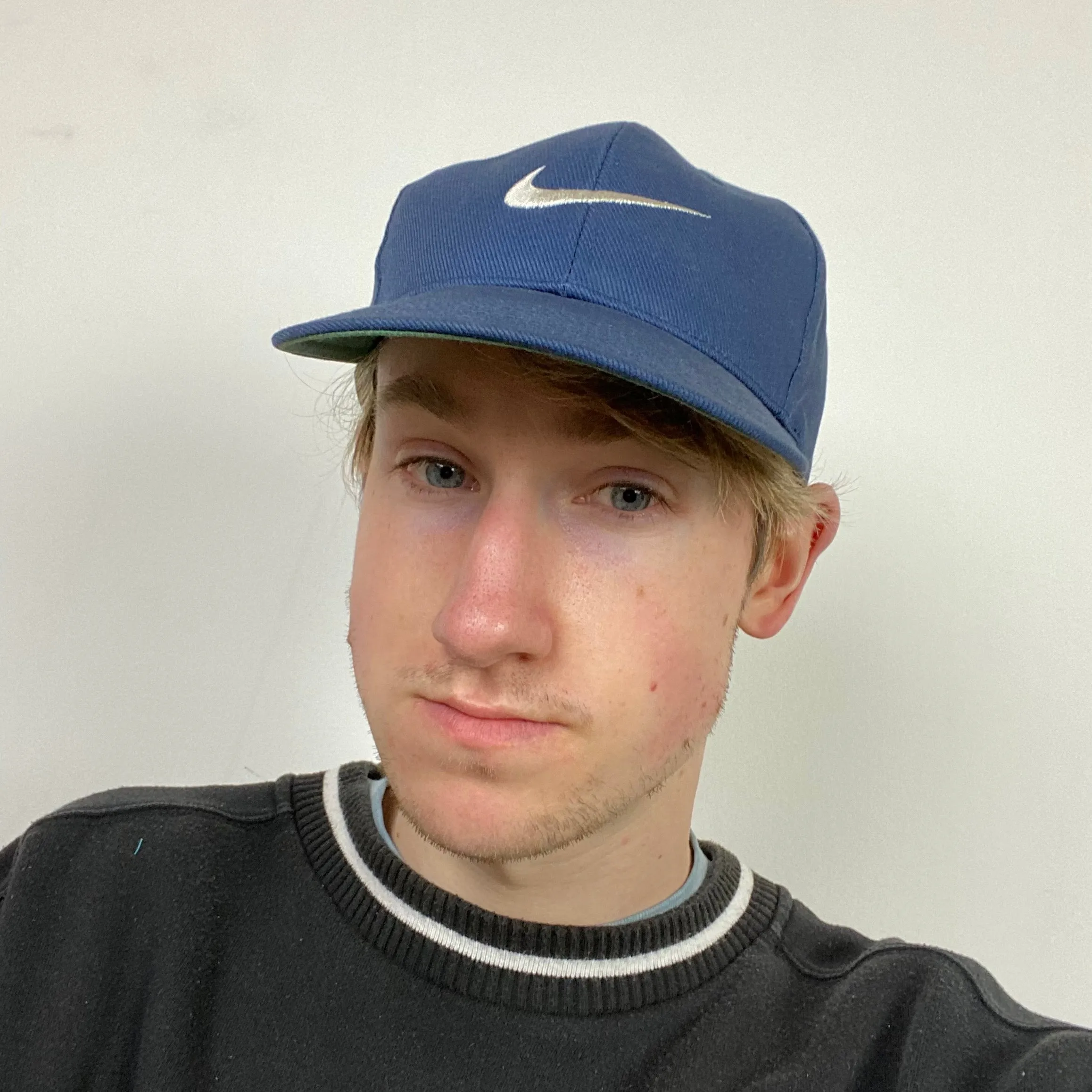 Vintage Nike Baseball Cap Hat Blue