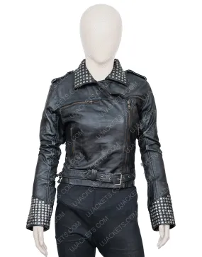 Vis a Vis El Oasis Macarena Ferreiro Leather Jacket