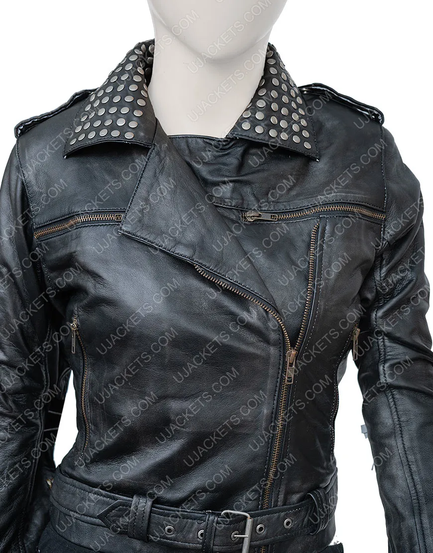 Vis a Vis El Oasis Macarena Ferreiro Leather Jacket