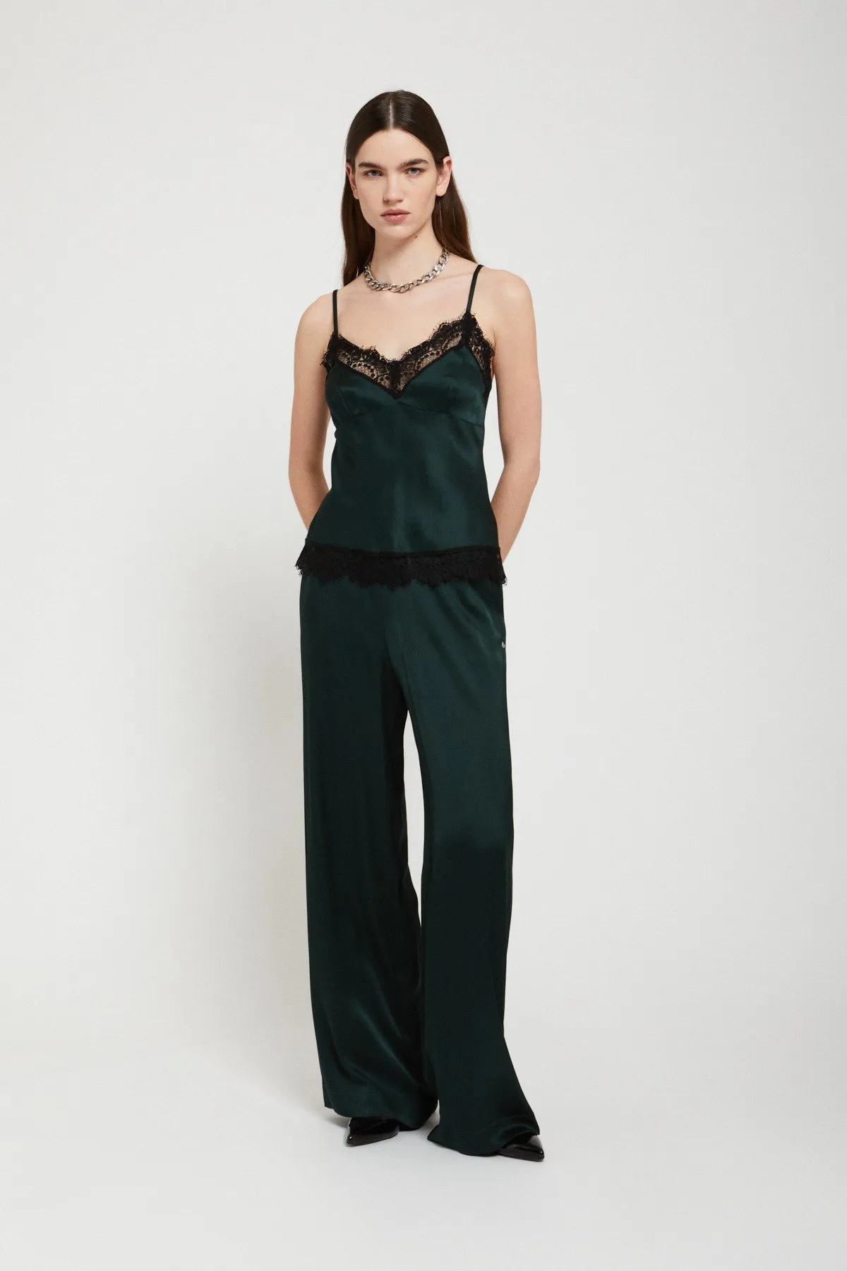 Viscose palazzo trousers