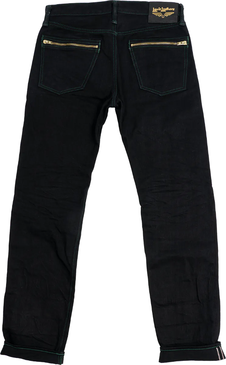 Washed Denim Jeans - Tapered with zips LLJ003