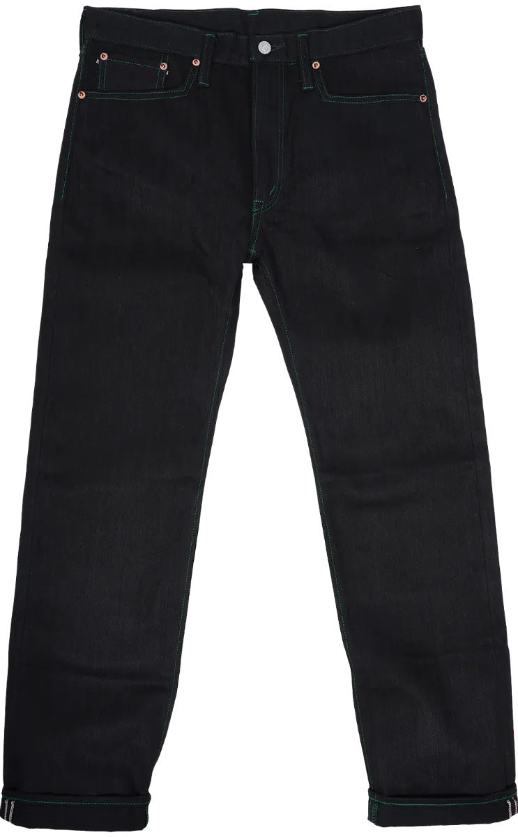 Washed Denim Jeans - Tapered with zips LLJ003