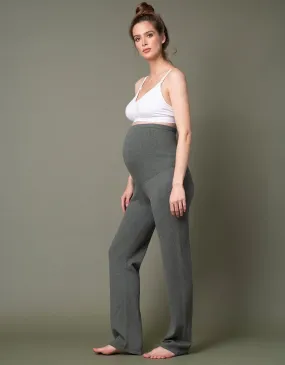 Wide Leg Knitted Maternity Lounge Pants