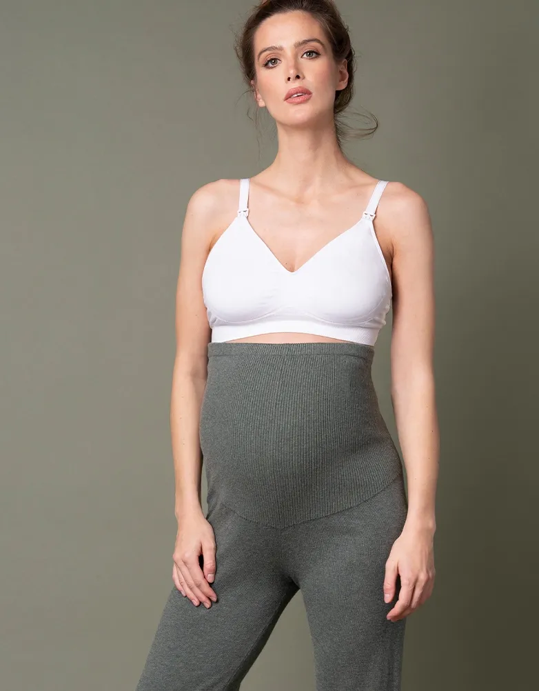 Wide Leg Knitted Maternity Lounge Pants