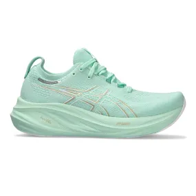 Womem's Gel-Nimbus 26 Running Shoe - Mint Tint/Pale Mint - Wide (D)