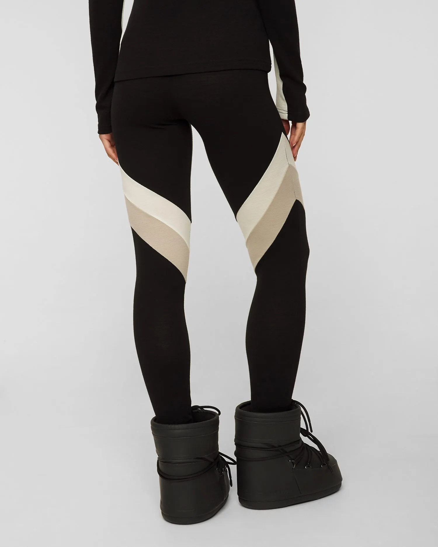 Women's black leggings We Norwegians Voss 1646-99