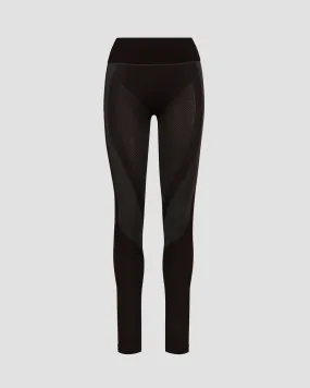 Women's black seamless leggings We Norwegians Racer 2074-99