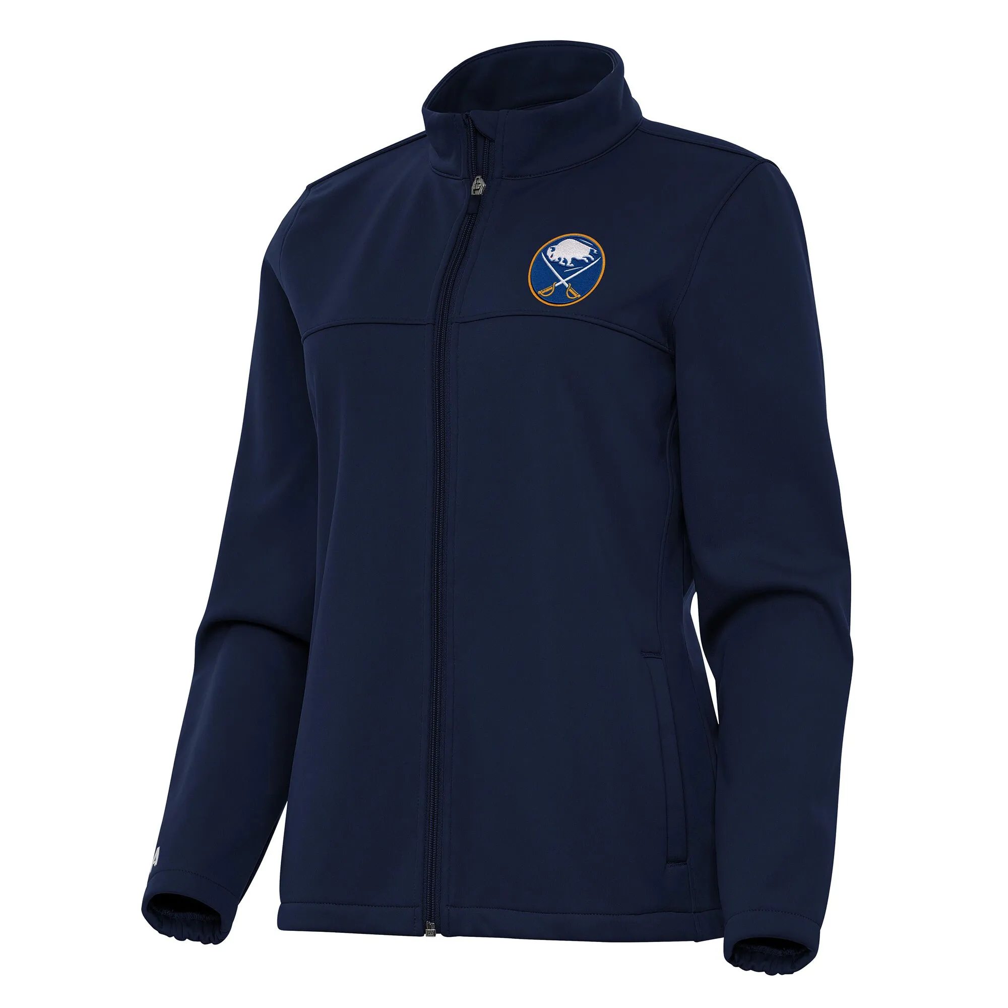 Women's Buffalo Sabres Antigua Navy Links 2 Full-Zip Golf Jacket