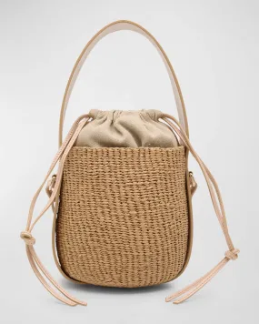 x Mifuko Woody Small Bucket Bag in Paper and Leather